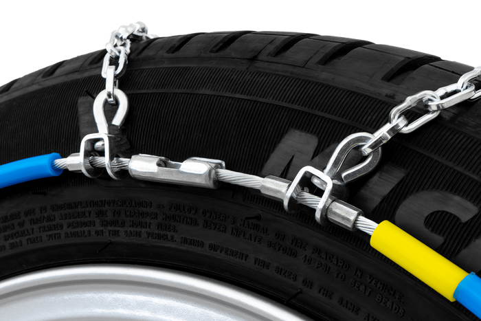 Łańcuchy śniegowe Inter Pack KNS 90 - 9mm z urządzeniem samonapinającym