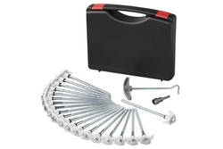 Zestaw wkręcanych szpilek do namiotu ProPlus 365014 metalowe śledzie z haczykiem 20x20cm