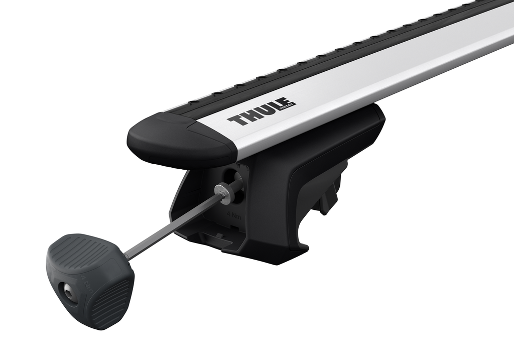 Bagażnik dachowy na relingi Thule Wingbar Evo 7112 + Thule Evo Raised Rail 7104