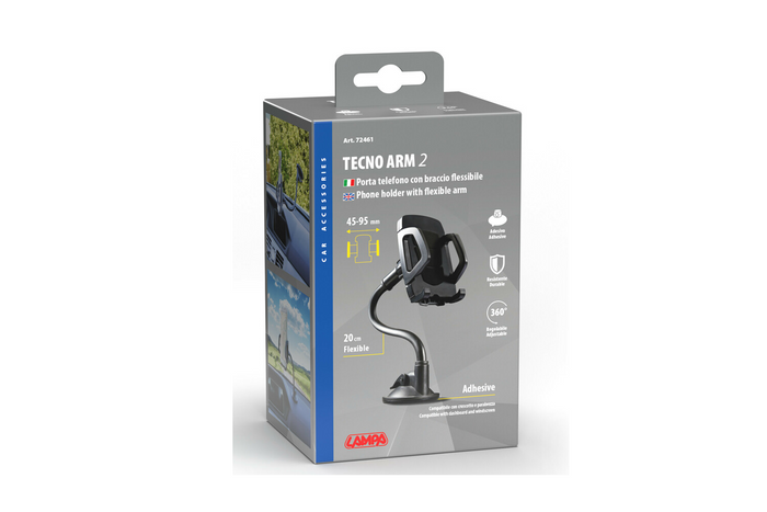 Uchwyt na telefon LAMPA TECNO ARM 2 mocowanie przyssawką
