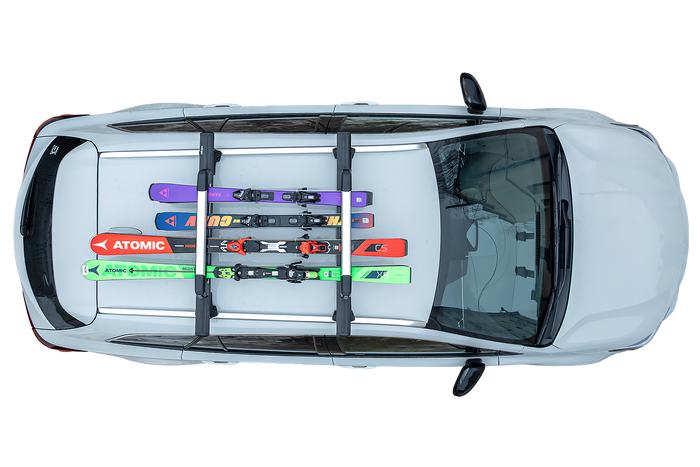 Inter Pack Frostline 4 - aluminiowy uchwyt na 4 par nart lub 2 deski