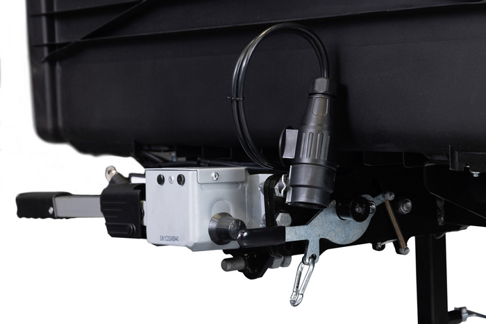 Towbox Camper Alpha czarny LED (long) - bagażnik box montowany na hak