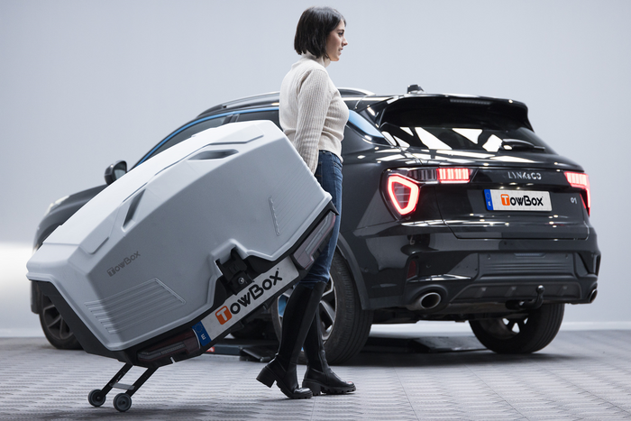 Towbox Alpha classic grey - box bagażowy montowany na hak