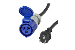 Adapter z wtyczką Schuko i gniazdem CEE 16A 230V ProPlus 373526 kabel 40cm