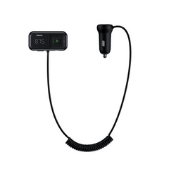 Transmiter FM BASEUS T typed S-16 bluetooth 5.0 MP3 + ładowarka samochodowa 2x USB