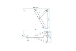Podpora wysuwana narożna ProPlus 361501 stabilizator do przyczepy lawety 500kg 457mm