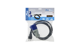 Adapter z wtyczką ze stykiem ochronnym i gniazdem CEE 16A ProPlus 373527DE kabel 150cm