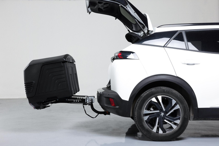 Towbox V3 czarny LED Edition - bagażnik box montowany na hak