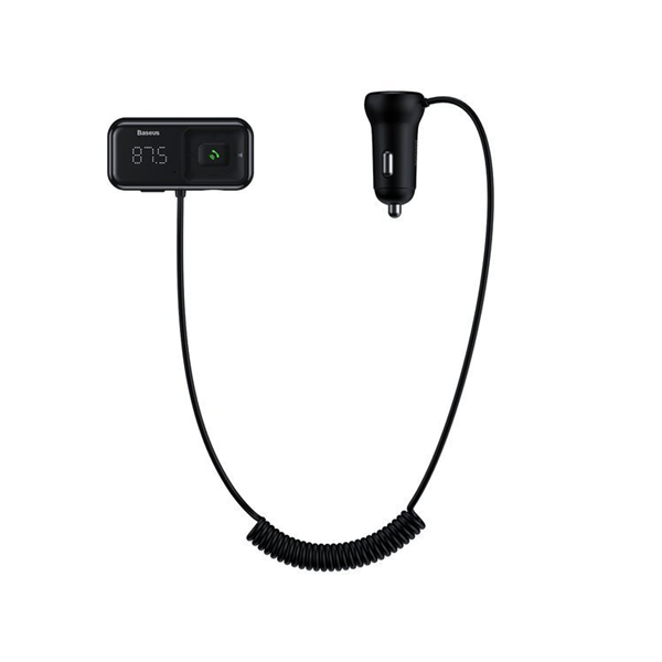 Transmiter FM BASEUS T typed S-16 bluetooth 5.0 MP3 + ładowarka samochodowa 2x USB
