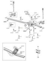 Klamka blokująca pełna do uchwytów rowerowych Thule 532, 561, 591 (50551)