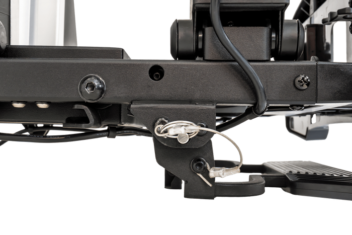 Inter Pack Velox 2 LED - składany bagażnik rowerowy na hak na 2 rowery ze światłami LED