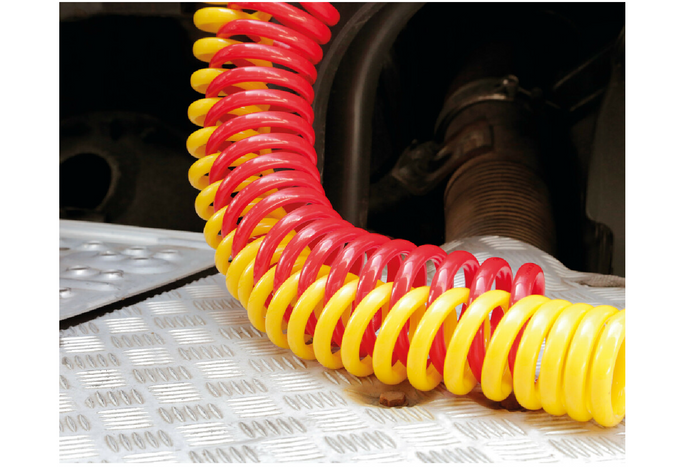 Osłona przewodów spiralnych LAMPA Truck-Tights 97171 elastyczny rękaw żółty 220cm śr. 11cm