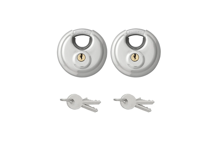 Komplet dwóch kłódek okrągłych ProPlus 341319S zamki dyskowe 70mm