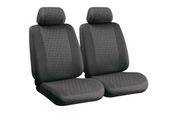Komplet pokrowców na fotele samochodowe LAMPA Glamur antracytowe, na przednie siedzenia