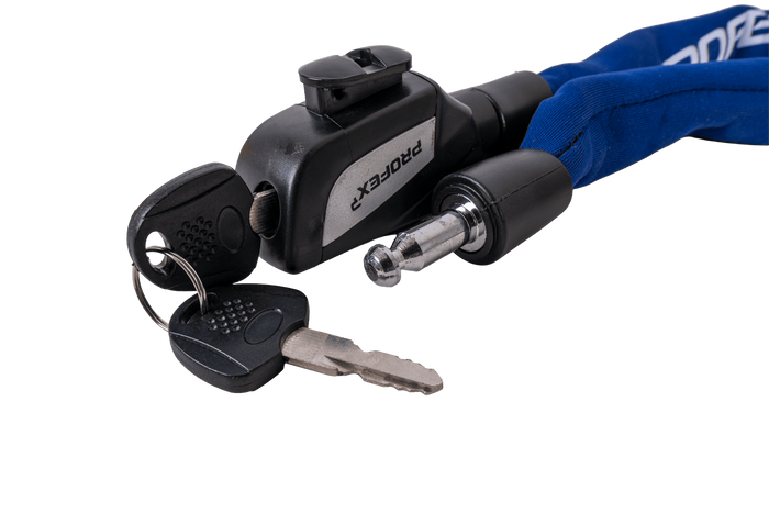Blokada rowerowa łańcuchowa PROFEX 81659 Neo 130 cm z zamkiem