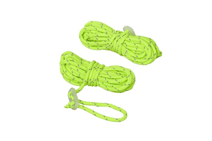 Zestaw czterech linek odciągowych ProPlus 361802 linki fluorescencyjne do namiotu 4m