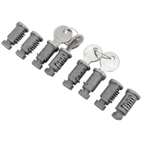 Zestaw zamków i kluczy Atera (8 szt. + 2 klucze)  083012