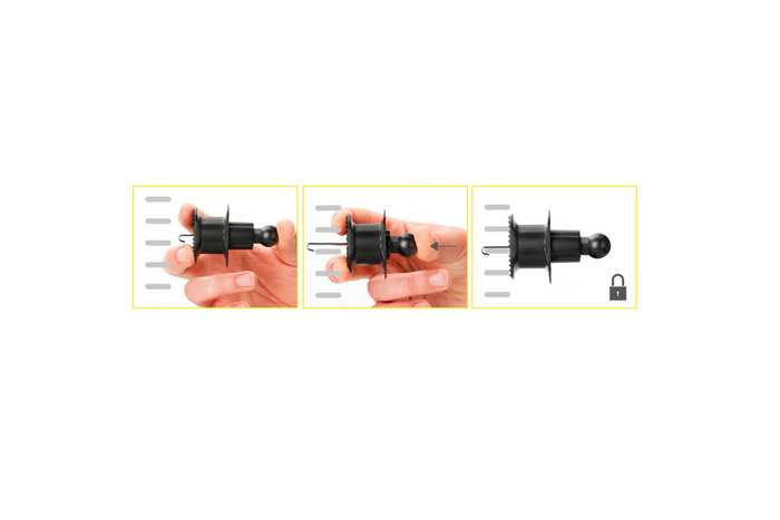 Uchwyt na telefon LAMPA Graviton do kratki nawiewu