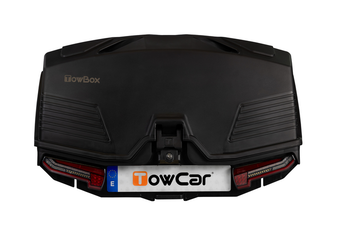 Towbox Alpha urban black - box bagażowy montowany na hak