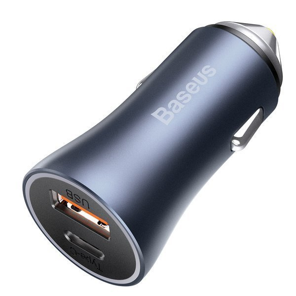 Zestaw ładowarka samochodowa BASEUS Golden Pro 2xUSB 40W + kabel USB