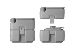 Toaleta turystyczna ProPlus 370415V01CR przenośna toaleta kempingowa szara 10L/20L
