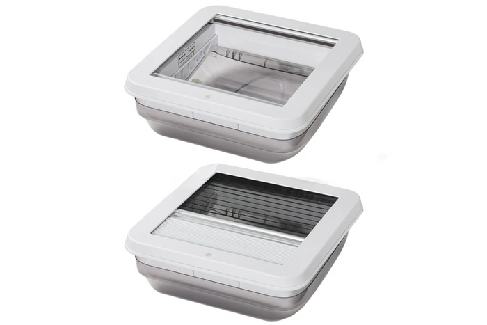 Okno dachowe do kampera ProPlus 610905V01 wentylator dachowy z oświetleniem LED 400x400mm