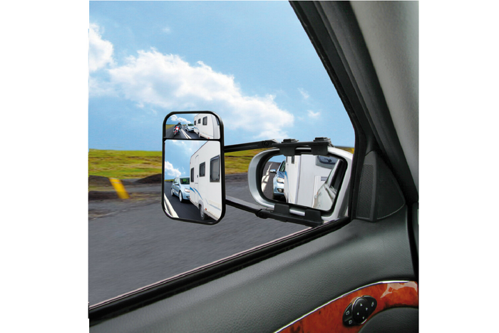 Lusterko do holowania LAMPA uniwersalne z płaską i wypukłą soczewką