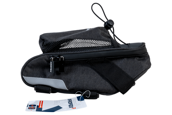 Torba pod siodełko rowerowe z kieszenią na bidon PROFEX 82318 Long Black Lux