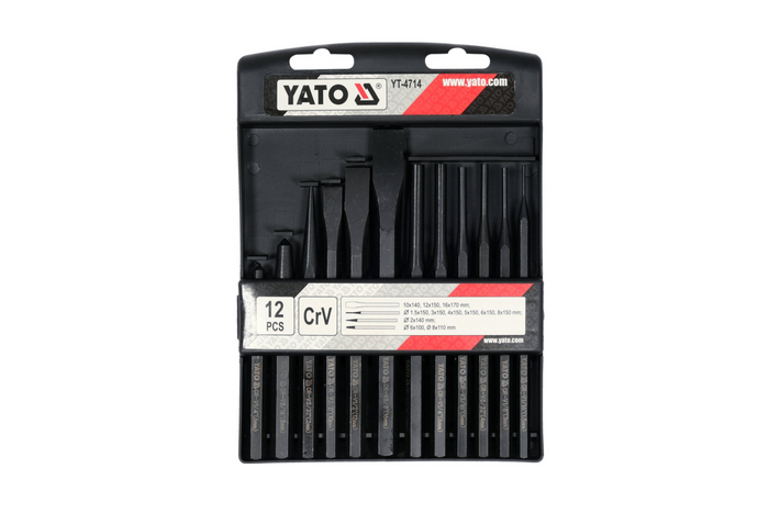 Przecinaki i punktaki YATO YT-4714 zestaw 12 szt.