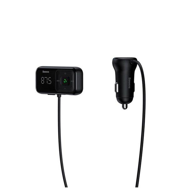 Transmiter FM BASEUS T typed S-16 bluetooth 5.0 MP3 + ładowarka samochodowa 2x USB