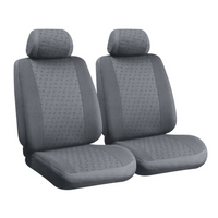 Komplet pokrowców na fotele samochodowe LAMPA Glamur szare, na przednie siedzenia