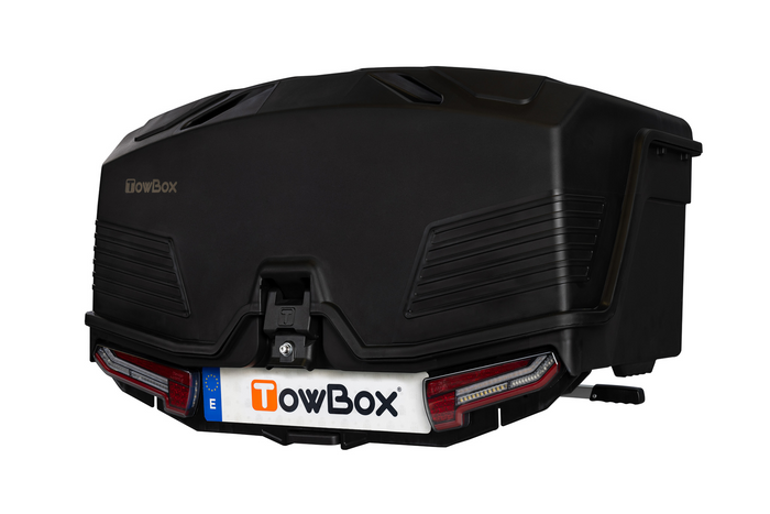 Towbox Alpha urban black - box bagażowy montowany na hak