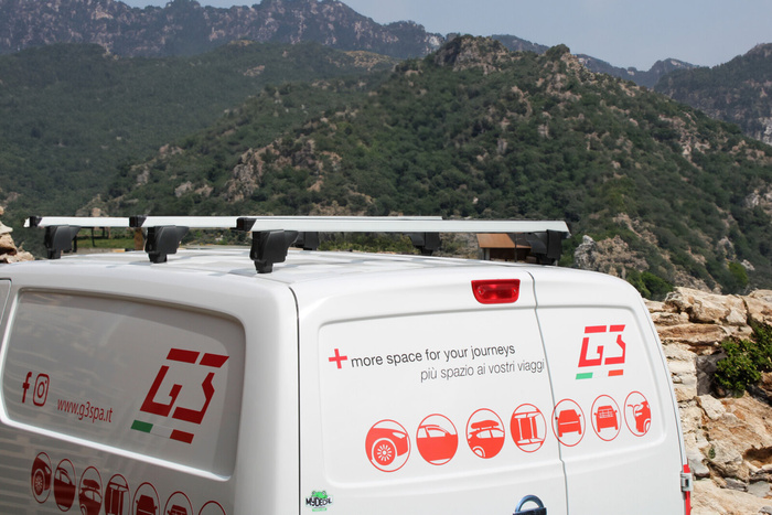 Bagażnik dachowy G3 Atlantic 62.001 do aut dostawczych - 1 belka