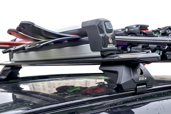 Inter Pack Frostline 6 - wysuwany aluminiowy uchwyt na 6 par nart lub 4 deski