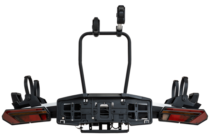 Inter Pack Velox 2 LED - składany bagażnik rowerowy na hak na 2 rowery ze światłami LED