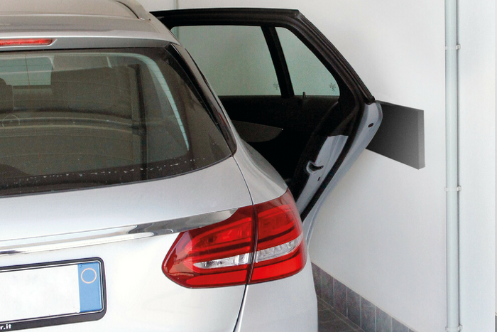 Komplet czterech ochronnych paneli ściennych do garażu LAMPA Premium 40x15cm