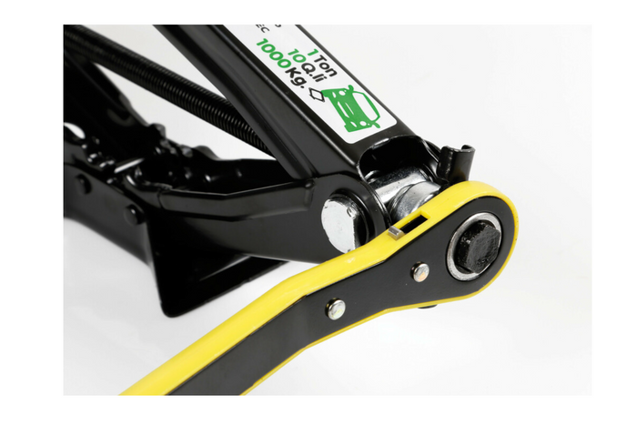 Podnośnik trapezowy z grzechotką LAMPA lewarek samochodowy 1T