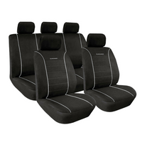 Komplet pokrowców na fotele samochodowe LAMPA Elegance szare, na przednie i tylne siedzenia