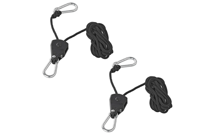 Zestaw dwóch wyciągarek linowych ProPlus 320054 wciągnik linowy z grzechotką 2,5m 68kg