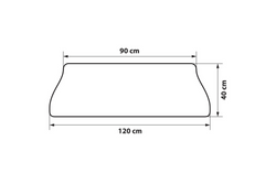Mata ochronna tylnego zderzaka LAMPA osłona bagażnika 120x40cm