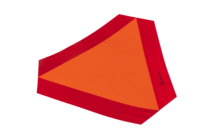 Naklejka nalepka odblaskowa HERMON trójkąt ostrzegawczy wolnobieżny 300x120mm