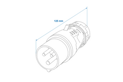 Wtyczka CEE 16A 230V ProPlus 373500 wtyczka kempingowa męska