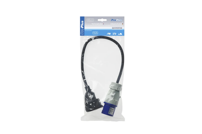 Adapter z wtyczką CEE i gniazdem Schuko 16A 230V ze stykiem ochronnym ProPlus 373530 kabel 40cm
