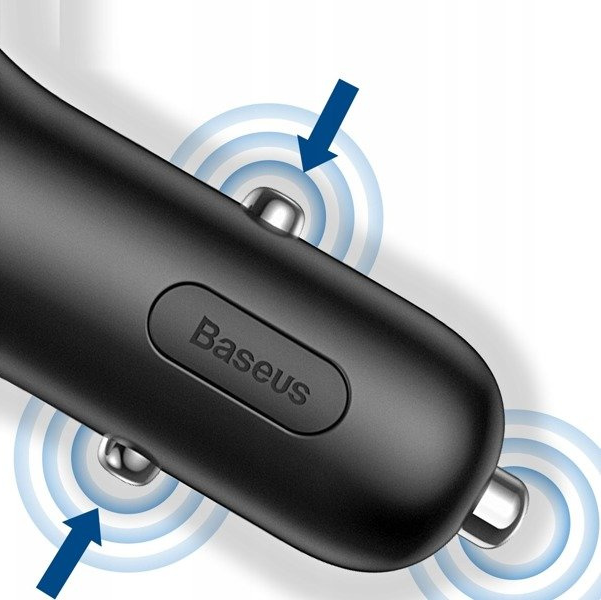 Ładowarka samochodowa BASEUS Y Type 2xUSB, gniazdo zapalniczki 40W