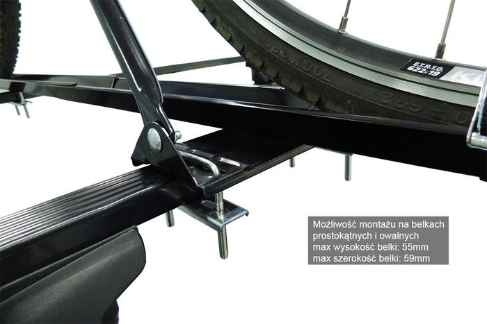 Peruzzo Modena - bagażnik uchwyt rowerowy na dach