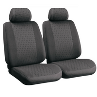 Komplet pokrowców na fotele samochodowe LAMPA Glamur antracytowe, na przednie siedzenia