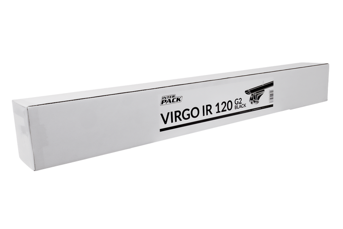 Bagażnik dachowy Inter Pack Virgo IR 120 (G2) na relingi zintegrowane (czarny)