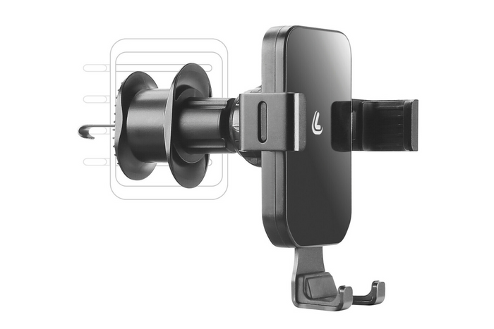 Uchwyt na telefon LAMPA Graviton do kratki nawiewu