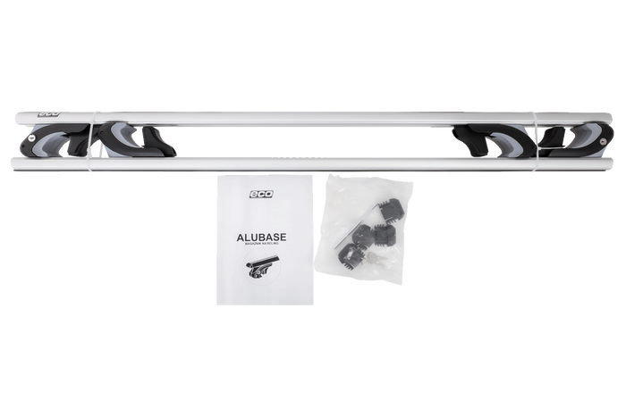 Bagażnik dachowy Eco Alubase 120 -  uniwersalny, aluminiowy bagażnik na relingi