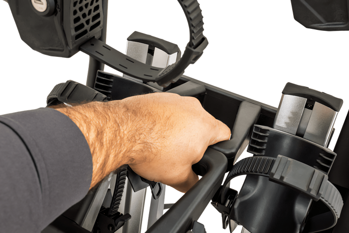 Inter Pack Velox 2 LED - składany bagażnik rowerowy na hak na 2 rowery ze światłami LED